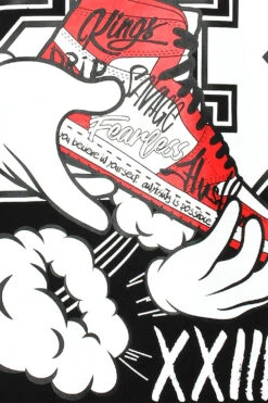 Men's Legendary Shoes Graphic T-Shirts -Victorious TS7504 BLK 2