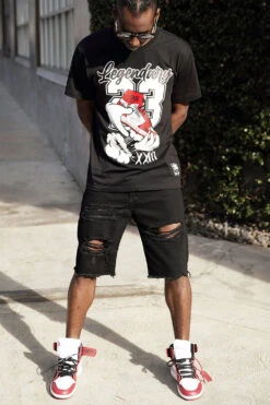 Men's Legendary Shoes Graphic T-Shirts -Victorious TS7504 BLK 4