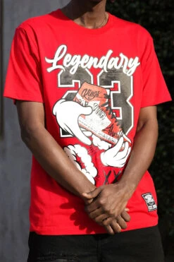 Men's Legendary Shoes Graphic T-Shirts -Victorious TS7504 RED 3