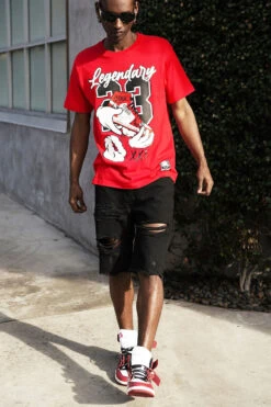 Men's Legendary Shoes Graphic T-Shirts -Victorious TS7504 RED 4