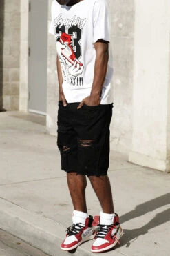 Men's Legendary Shoes Graphic T-Shirts -Victorious TS7504 WHT 4