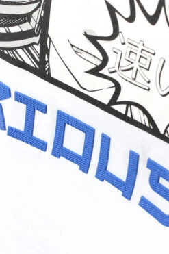 Men's Rubber Print Street Racing Graphic T-Shirt 14 Men's Rubber Print Street Racing Graphic T-Shirt -Victorious TS7517 WHT 5