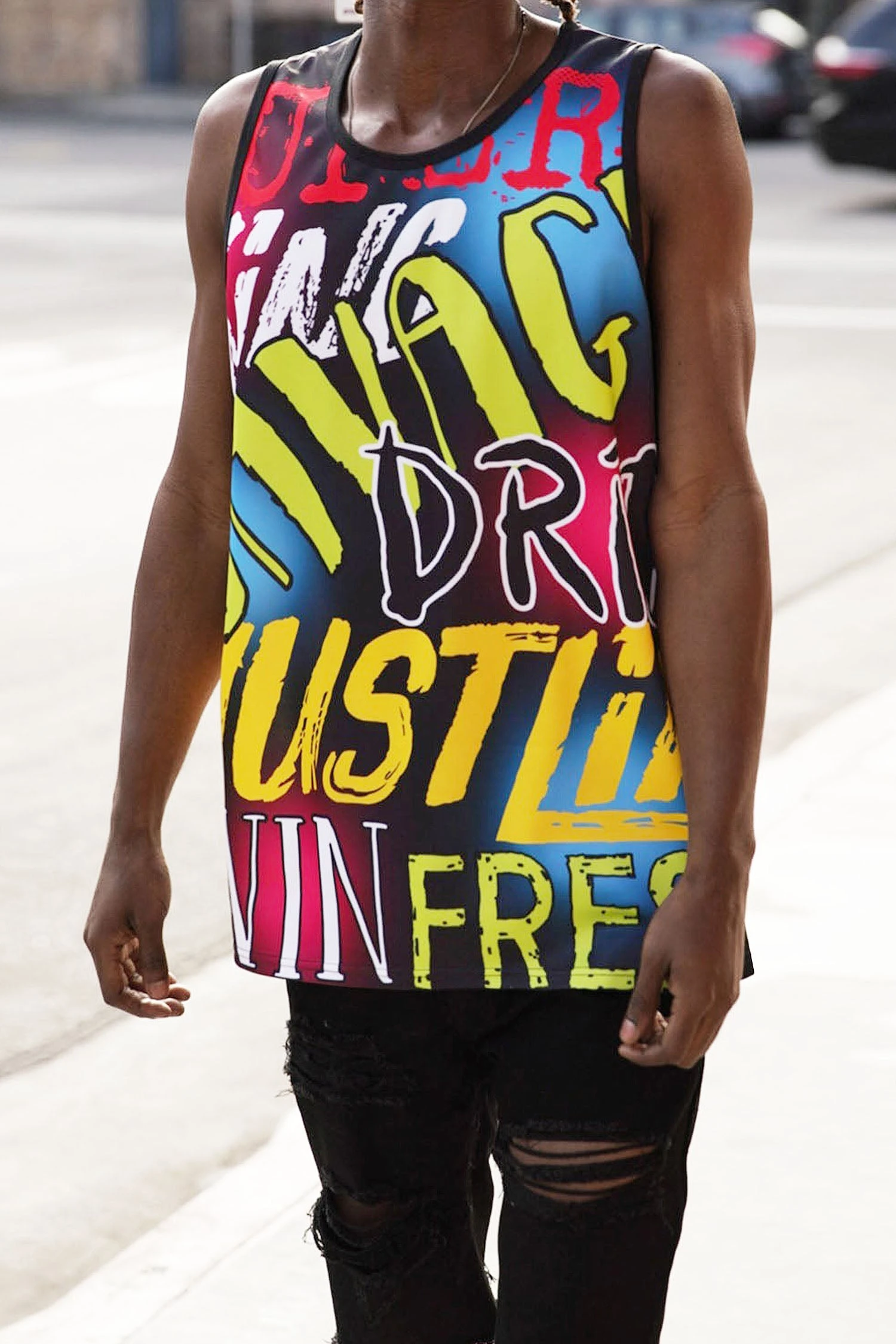 Men's Savage All Over Graphic Tank Top 3 Men's Savage All Over Graphic Tank Top