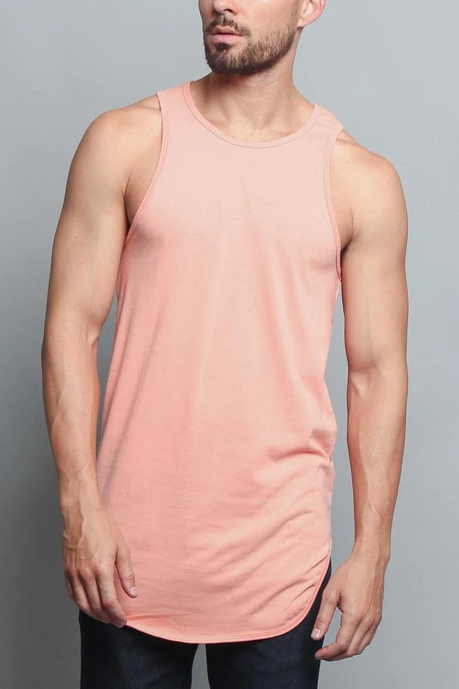 Basic Long Length Curved Hem Tank Top (New 2018 Colorways) 8 Basic Long Length Curved Hem Tank Top (New 2018 Colorways) - Image 6