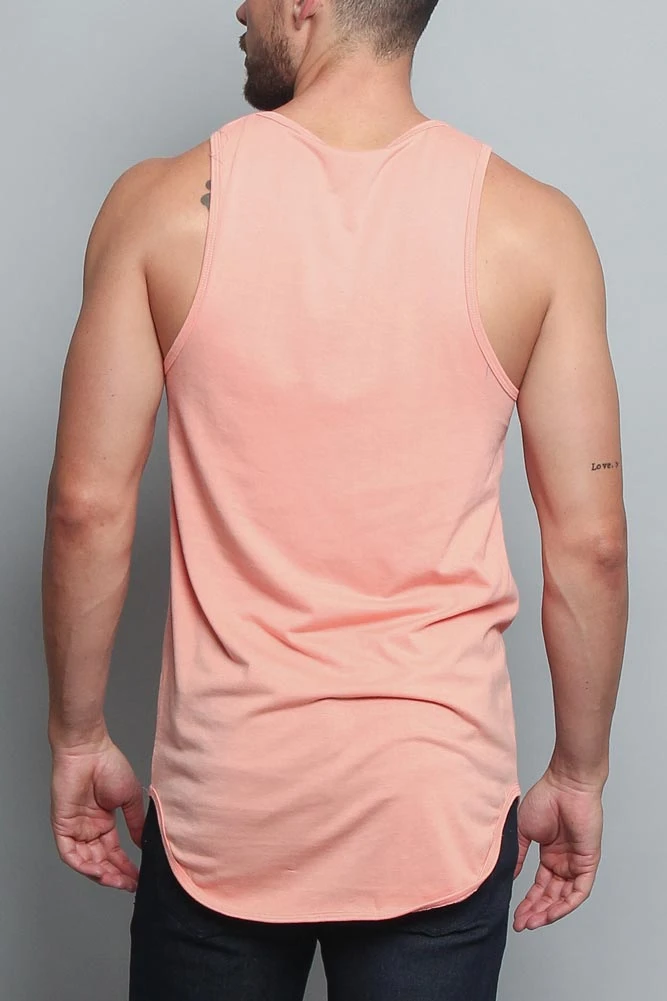 Basic Long Length Curved Hem Tank Top (New 2018 Colorways) 10 Basic Long Length Curved Hem Tank Top (New 2018 Colorways) - Image 8