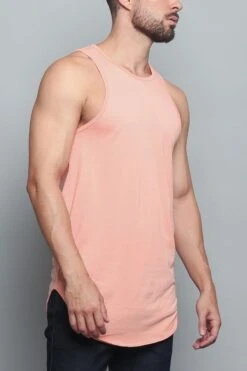 Basic Long Length Curved Hem Tank Top (New 2018 Colorways) 30 Basic Long Length Curved Hem Tank Top (New 2018 Colorways) -Victorious TT47 CRL 4