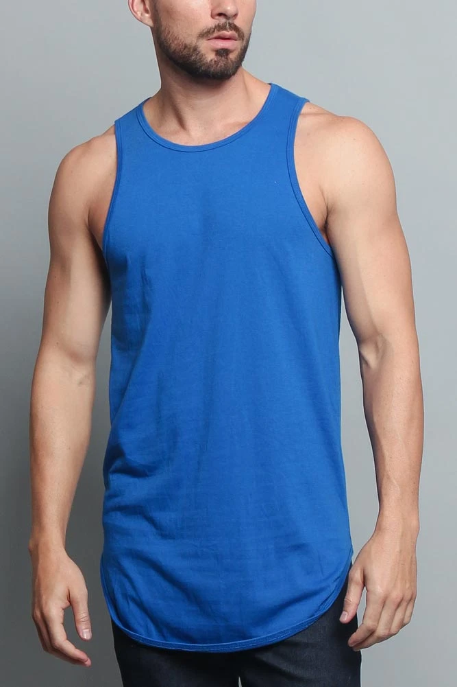 Basic Long Length Curved Hem Tank Top (New 2018 Colorways) 3 Basic Long Length Curved Hem Tank Top (New 2018 Colorways)
