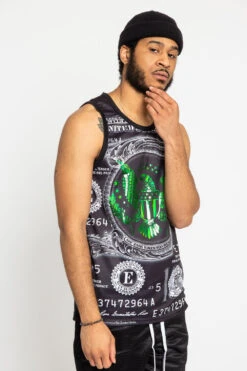 Iridescent Money Tank Top 18 Iridescent Money Tank Top -Victorious TT72 BLK 4