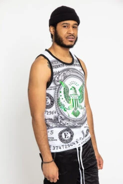 Iridescent Money Tank Top 23 Iridescent Money Tank Top -Victorious TT72 WHT 4
