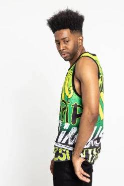 Big Graffiti Tank Top -Victorious TT78 GRN 2
