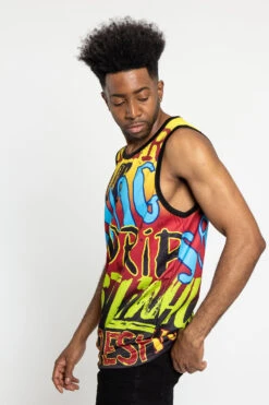 Big Graffiti Tank Top -Victorious TT78 RED 2