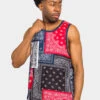 Bandana Paisley Colorblock Tank Top -Victorious TT92 NRD 1