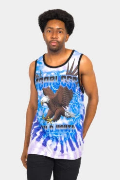 Fearless Eagle Tie Dye Tank Top