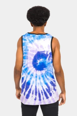Fearless Eagle Tie Dye Tank Top -Victorious TT94 BLU 3