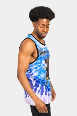 Fearless Eagle Tie Dye Tank Top -Victorious TT94 BLU 4