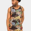 Floral Tiger Tank Top -Victorious TT95 CAM 1