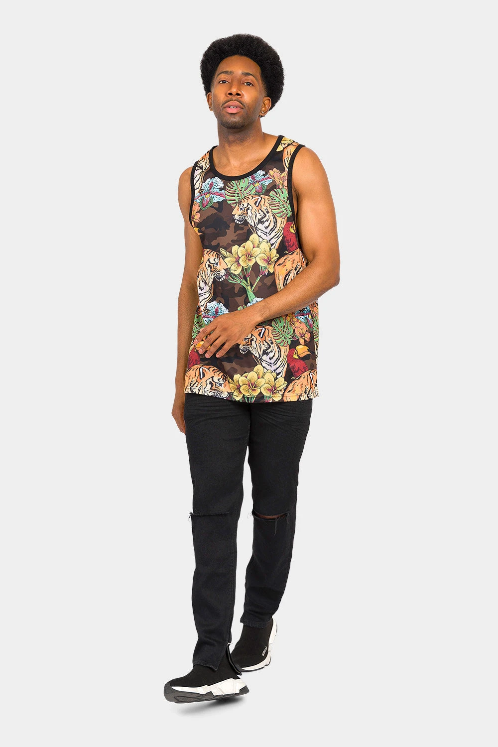 Floral Tiger Tank Top 7 Floral Tiger Tank Top - Image 5