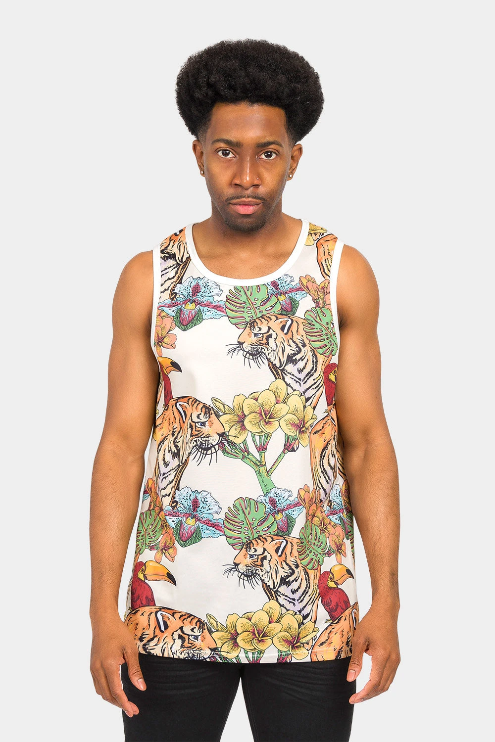 Floral Tiger Tank Top 8 Floral Tiger Tank Top - Image 6