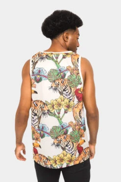 Floral Tiger Tank Top 19 Floral Tiger Tank Top -Victorious TT95 OFF 3
