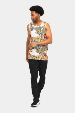 Floral Tiger Tank Top 21 Floral Tiger Tank Top -Victorious TT95 OFF 5