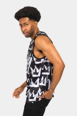 Crowned King Tank Top -Victorious TT97 BLK 2