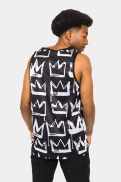 Crowned King Tank Top -Victorious TT97 BLK 3