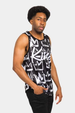 Crowned King Tank Top -Victorious TT97 BLK 4