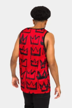 Crowned King Tank Top -Victorious TT97 RED 3