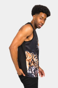 Fierce Tiger Tank Top -Victorious TT98 BLK 4
